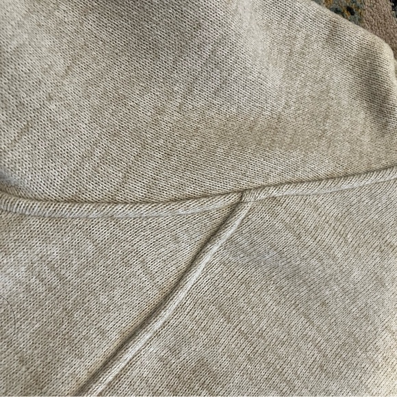 prAna Tri Thermal Threads Women's Tunic Cream Cowl Neck Sweater - Picture 5 of 13